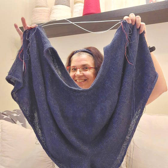 Dessa stickade shorts sitter inte tajt någonstans.
