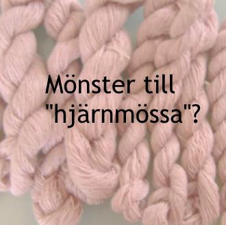 Stickmönster och virkmönster till mössor som ser ut som en hjärna.