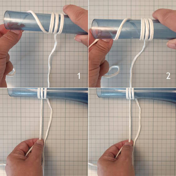 Omslag mellan räta maskor