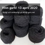 Vinn svart återvunnet ull/hampa-garn i april 2020!