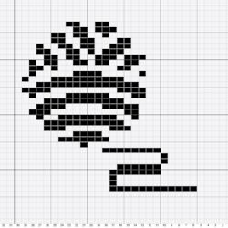 Stickdiagram över ett garnnystan, gjort med Stitchfiddle. Stickdiagram över ett garnnystan, gjort med Stitchfiddle.