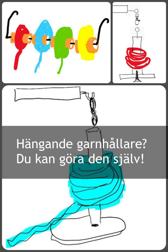 Behöver du en hängande garnhållare? Du kan göra en själv! Behöver du en hängande garnhållare? Du kan göra en själv!