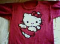 Hello Kitty, stickad tröja