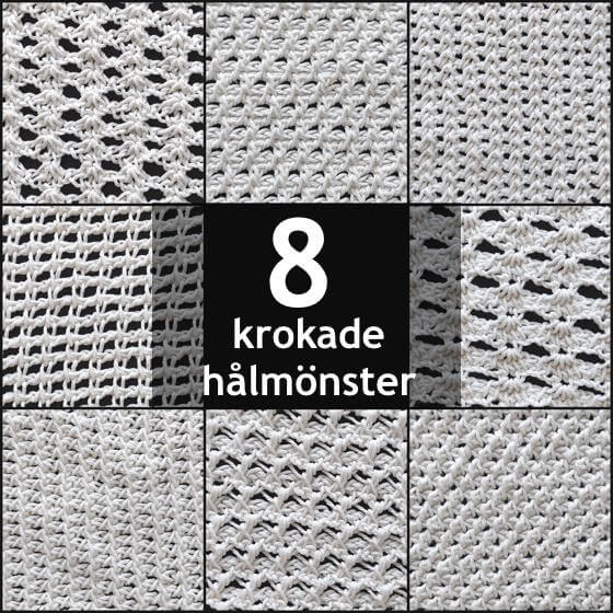 8 krokade hålmönster