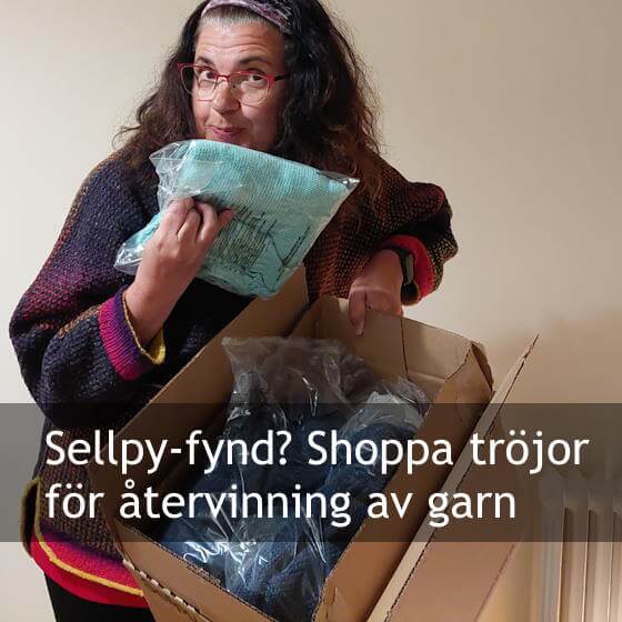 Sellpy-fynd? Shoppa tröjor för återvinning av garn