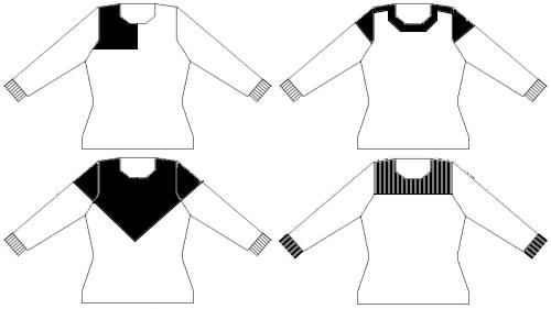 Tog garnet till tröjan slut innan du hann klart med ok och axlar? Komplettera med restgarn!