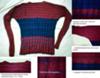 Den ribbstickade tröjan Lanzarote, så som den presenterades på auktionswebbplatsen Tradera.