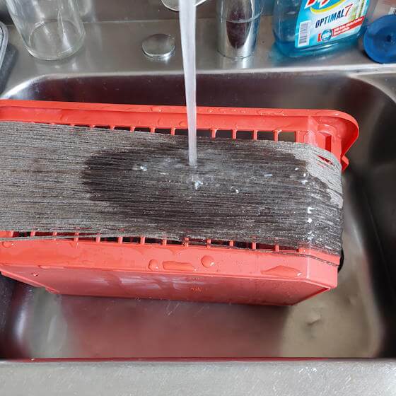Du kan tvätta dina garn i diskhon.