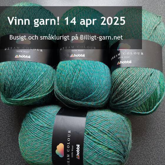 Vinn grönt ullgarn i apriltävlingen 2025!
