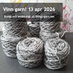 Vinn återvunnet, gråskiftande rörgarn i bomull/akryl i apriltävlingen 2026