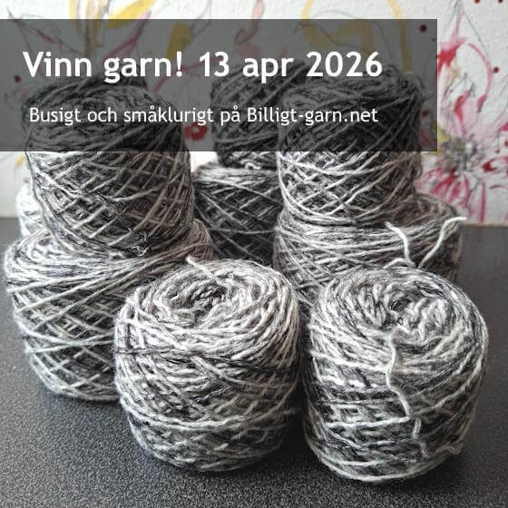 Vinn återvunnet, gråskiftande rörgarn i bomull/akryl i apriltävlingen 2026 Vinn återvunnet, gråskiftande rörgarn i bomull/akryl i apriltävlingen 2026