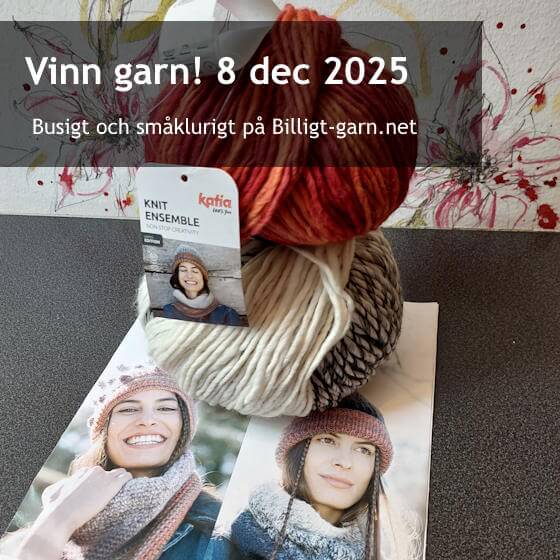Vinn garnpaket i decembertävlingen 2025!