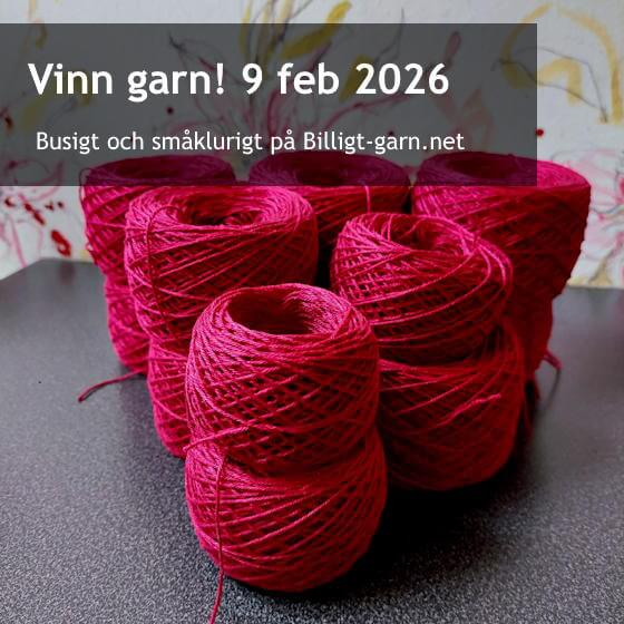 Vinn garnpaket i decembertävlingen 2025! Vinn garnpaket i decembertävlingen 2025!