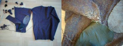 Slaktfärdig stickad tröja med ärmlappar, del 2